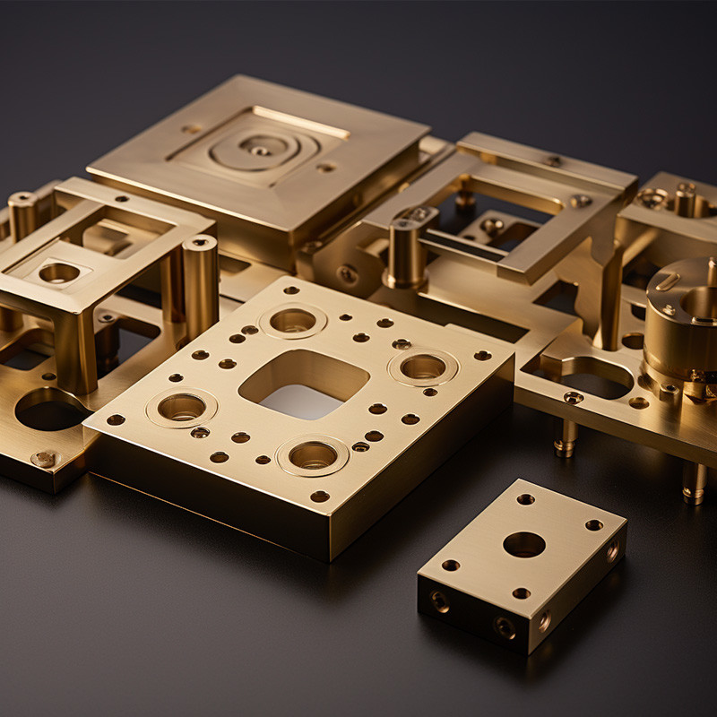 Milling Turning Brass Machined Components For Aerospace Automotive Industry