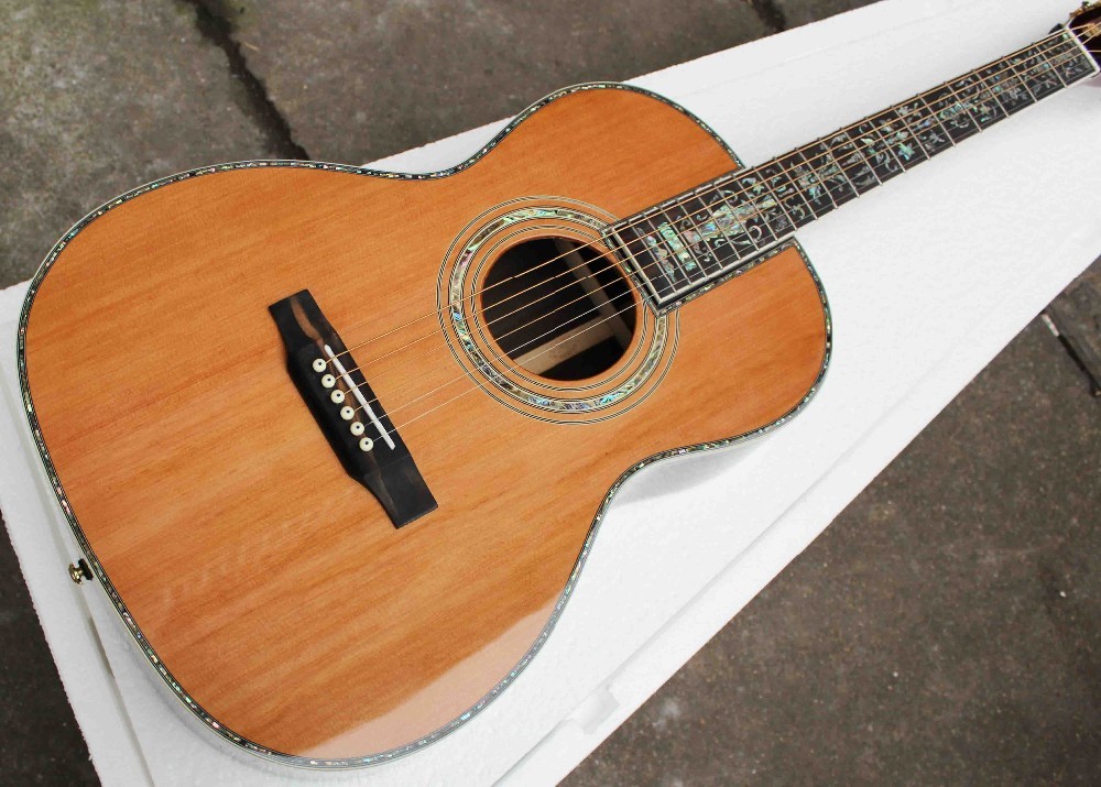 Solid Cedar Top 000 Style 39" Acoustic Guitar 00045 guitar with Fishman EQ 301