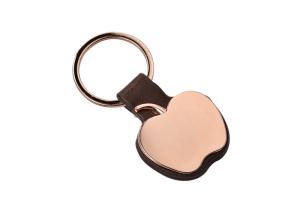 Quality Pantone Rose Gold Key Rings Zinc Alloy Pu Leather Keychain wholesale