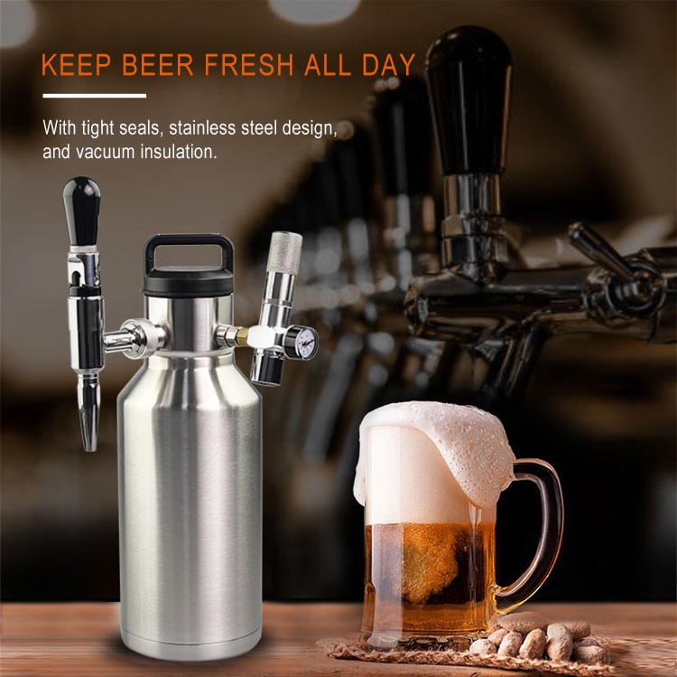 BPA Free 64oz Double Wall Stainless Steel Water Bottle