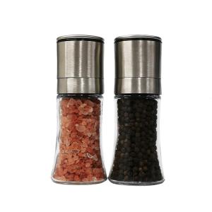 Quality Stainless Steel Spice 129mm 151g 80ml Salt Pepper Grinder wholesale