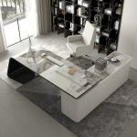 Office Desk Furniture Design for Home Executive Boss Luxury Grey Escritorio De