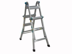 Quality 1.2*1.5mm Foldable Aluminium Ladder , Aluminium Telescopic Ladder With Wheel wholesale