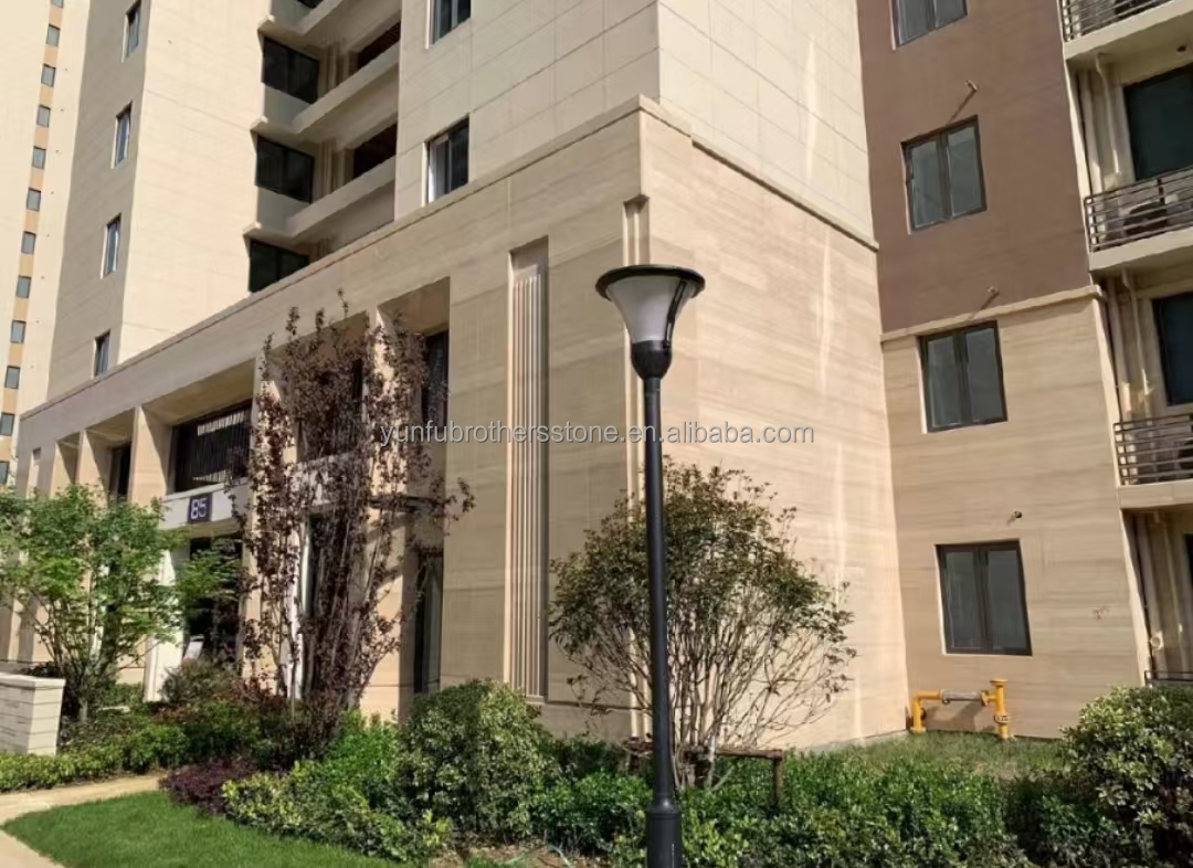 Modern Design Stone Form Natural Stone Beige Travertine for Hotels Decoration Project