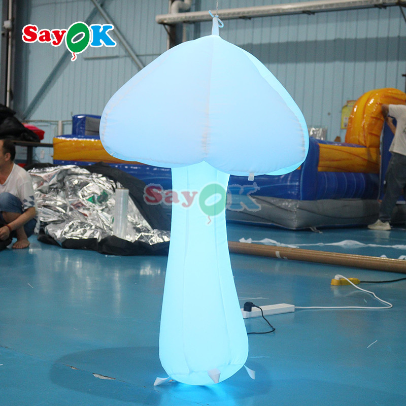3.2FT Inflatable Mushroom Light Christmas Decoration Led Mushroom Inflatable