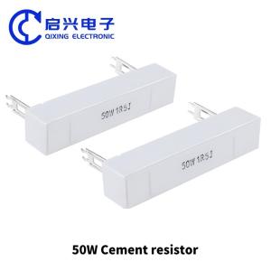 Quality cement resistor 5W 10W 20W 0.1/0.22/0.33/0.47/0.5/1/2/5/10/1K/10K ohms 5% leads wholesale