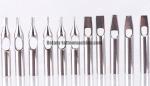 304 Stainless Steel Tattoo Gun Tips Open Round / Open Flat Shape 22 Models Per