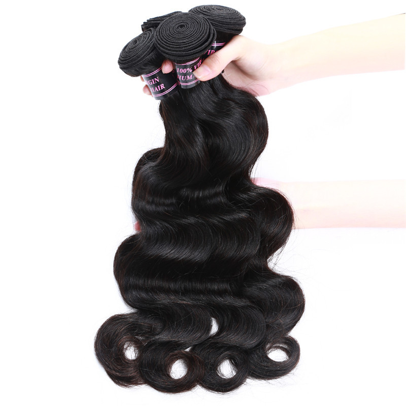 cheap virgin Brazilian Malaysian Indian remy machine double weft hair