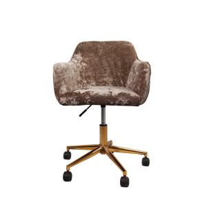 Quality 16.4 Pounds Home Office Desk Chair / H16.93&quot; Grey Velvet Office Chair With Arms wholesale