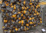 75 Mm OD Wire Cup Brush Knot Type Heavy Duty Yellow Bowl Body For Removing Paint