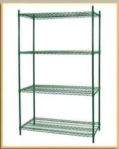 Quality 4 Tiers NSF Stainless Steel Wire Shelving , NSF Certified Shelving Light Duty wholesale