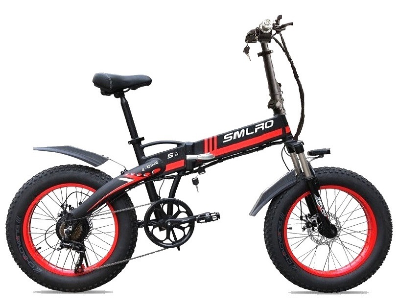 Smlro S9 20 Inch Fat Tire Folding Electric Bike With 500W 10.4AH Battery
