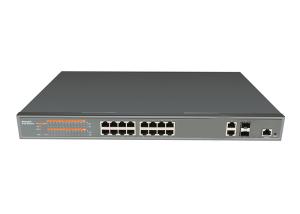 Quality Gigabit Central Ethernet PoE Switch,managed,16x10/100/1000Base-TX + 2xGbE Combo / 16xPoE wholesale