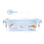 Meal Prep BPA Free Snap Lock 1040ml Glass Food Container