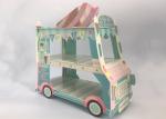 Three Tiers Festival Party Decorations Blue Car Cake Holder For Birthday Party