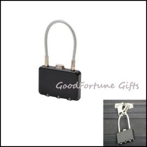 Quality Sell u shape cable code lock for bag printed logo,souvenir wholesale