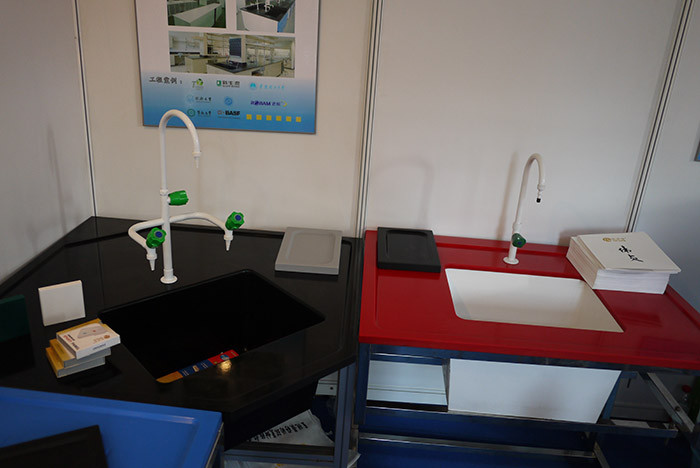 Mold marine acid resistant laboratory sinks rectangular / lab work surfaces