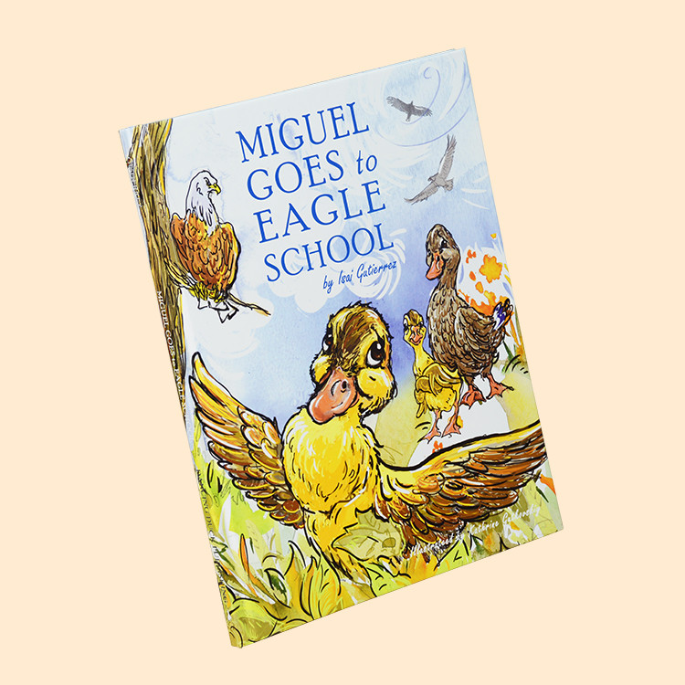 Full Color English Story Kids Book Printing Customized A4 Hardcover 40 Pages