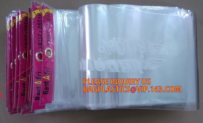 Self Seal Zip Lock Transparent Compound PP Sock bag， pp plastic zip lock bag with metal hang hole, hanger hook, frosted