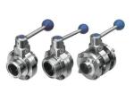 DIN IDF DN10-DN300 Stainless Steel Sanitary Valves 12 Inch Butterfly Valve