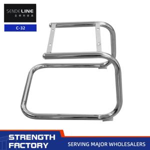 Quality 32mm Tube Office Chair Metal Frame Black / Chrome Office Chair Accessories Parts wholesale