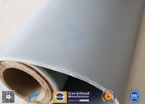 Quality Alkali Free Fireproof 590g Double-sides 0.45mm Silicone Coated Fiberglass Fabric wholesale