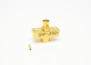 Quality Gold Plated Male SMP RF Coaxial Connector 40GHz Frequency 2 Holes Flange Mount wholesale
