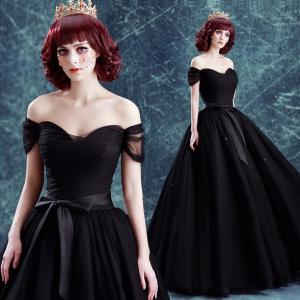 Quality Annual Meeting Host Dress Black Elegant Evening Dresses TSJY043 wholesale