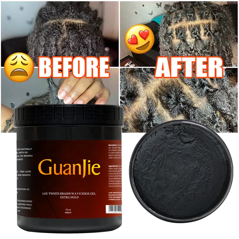Non-Residue Conditioning Braid Gel Extreme Hold 16 oz for Salon Tames Frizz and Edges