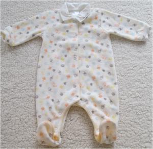 Quality All Over Print Velour Pyjamas Baby Baby Boy Pyjamas With Woven Poplin Collar wholesale