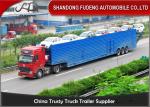 Vehicle Transport Enclosed Semi Trailer , 8-12 Sets Car Carrier Semi Trailer