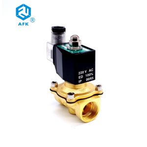 Quality Brass 1/2 220 Volt Gas Detector Solenoid 2T-50 High Temperature With Flange wholesale