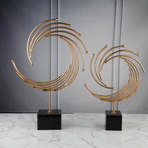Quality Iron Metal Golden Phoenix Sculpture For Home Interior wholesale