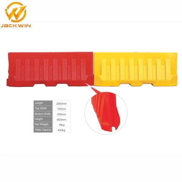 Highway / Driveway / Roadside Plastic Traffic Barriers , Water Flood Barriers