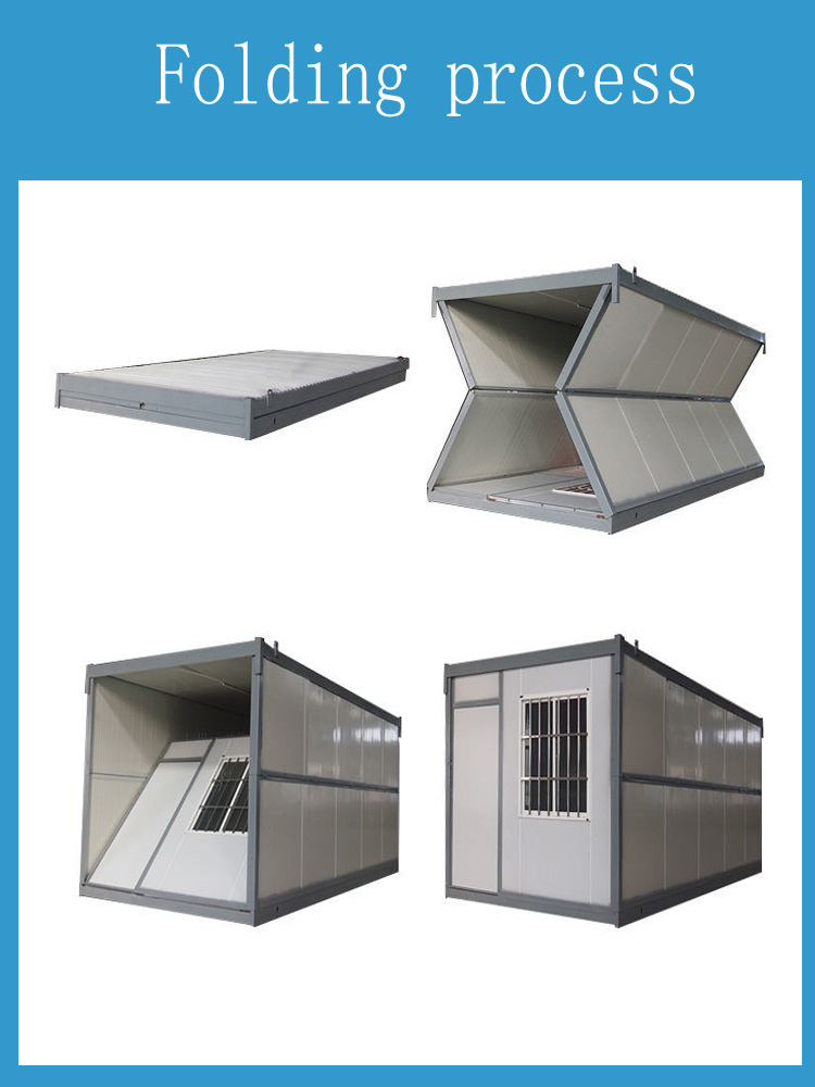Standard Mobile 40ft Prefab Container Homes Flat Pack Fast Install Folding Container
