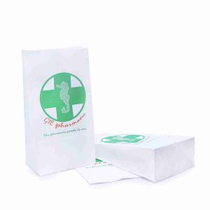 Quality Recyclable Waterproof SOS Pharmacy Paper Bag Kraft Paper 130gsm wholesale