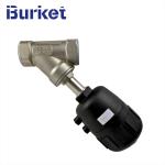 Plastic Pneumatic Cylinder SS316 Pn25 Angle Seat Valve Thread Connection