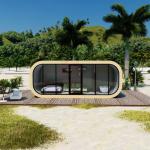 Sandwich Panel 20ft 40ft Luxury Prefab Living Pods Villa Assembled Ready Modular