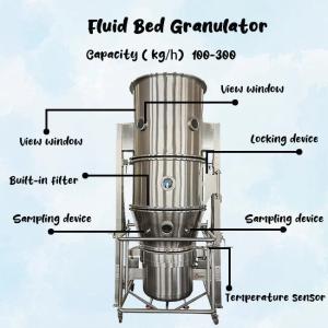 Quality Environmental Protection Fluid Bed Dryer Granulator Mixer 200KG 300KG wholesale