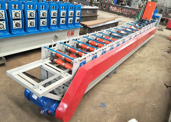 Grey Color Ridge Cap Roll Forming Machine Using GI Colored Steel Material
