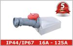 White 3 Phase Industrial Electrical Outlets Adapter 380V - 4150V