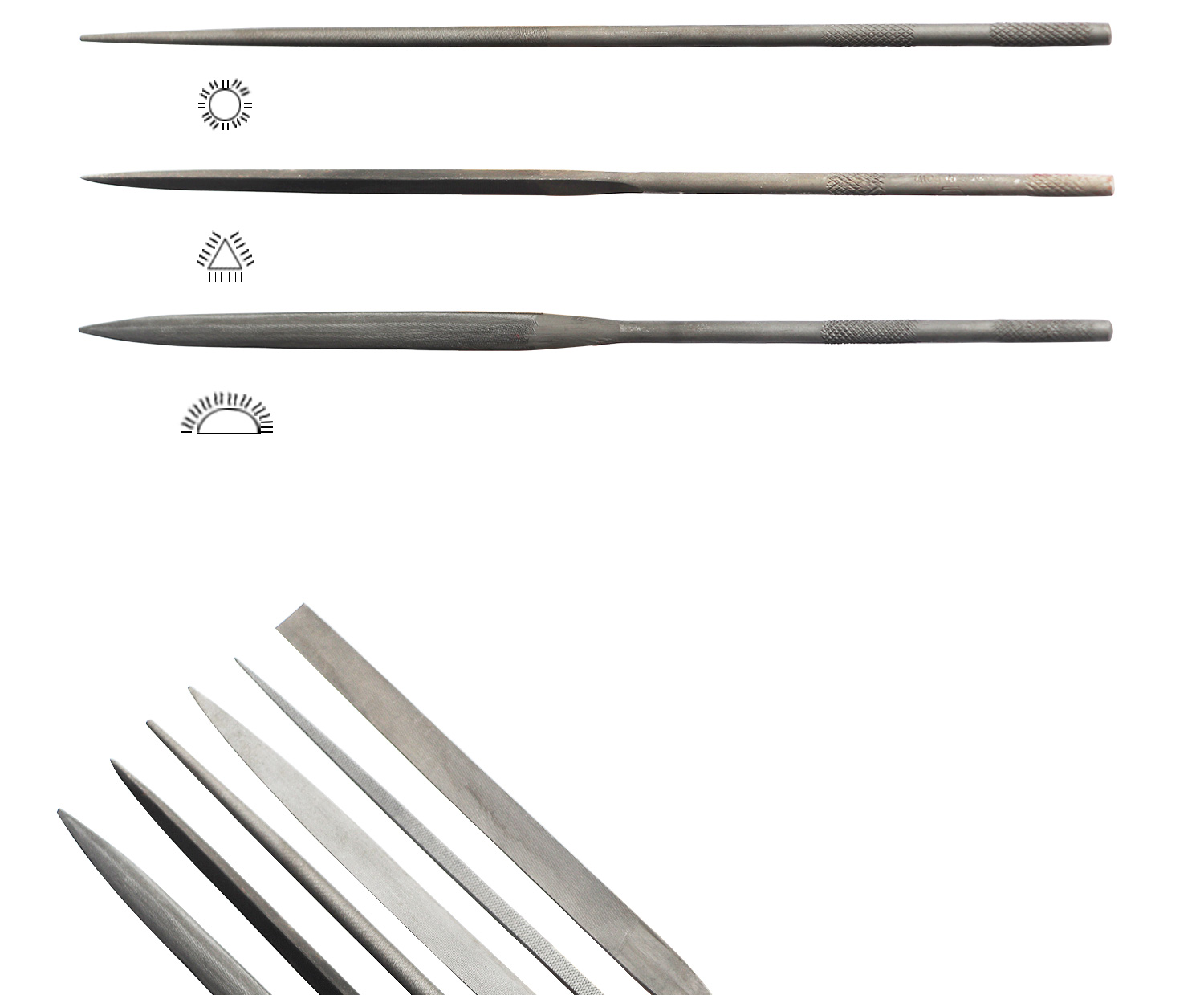 6pcs Shaping Files For Jewelry Making Flat Headed Clay Sculpting