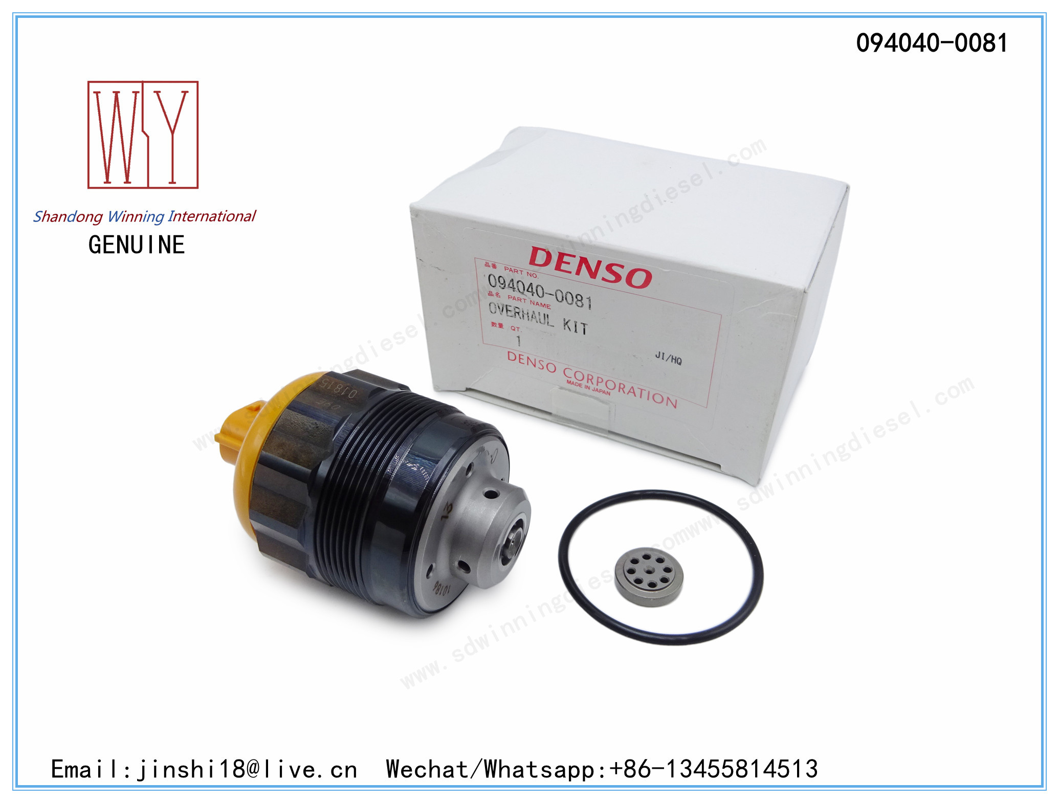 DENSO GENUINE AND BRAND NEW DIESEL HP0 FUEL PUMP PCV OVERHAUL KIT 094040-0081, 095300-0140