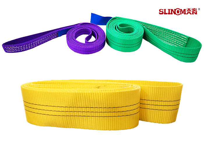 Flat 100% Polyester WLL 1000kg Endless Webbing Sling