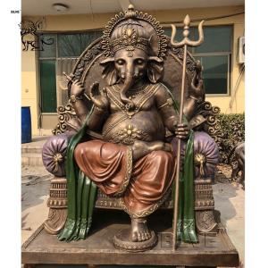 Quality Bronze Ganesha Sculpture Buddha Statues Garden Life Size Indian God Lord wholesale