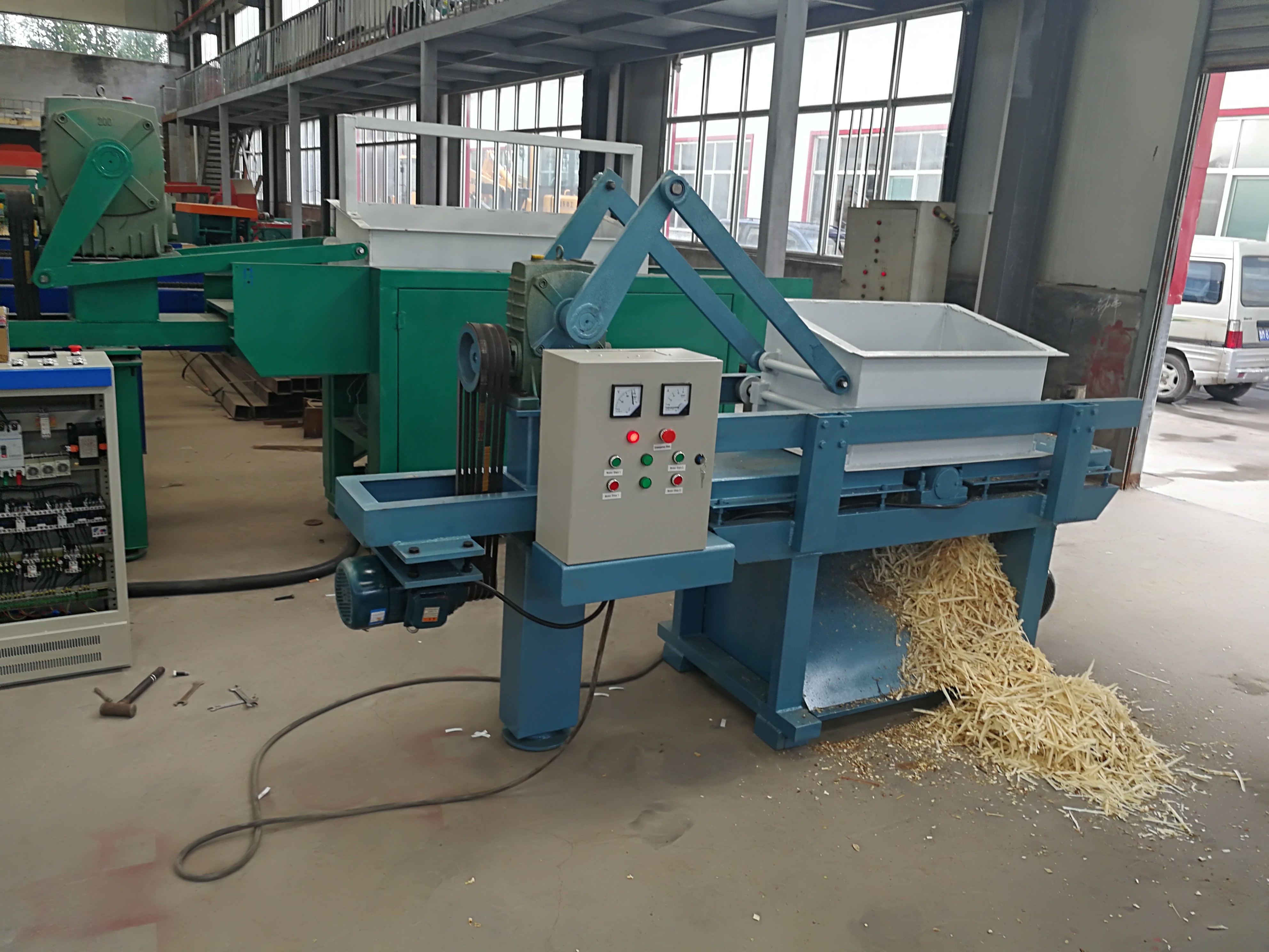 Quality Industrial wood shaving machine,tunisia wood shaving machine, shavings production line