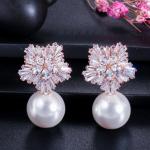 Fashion zirconia earrings cz earrings classic simple earrings design jewelry