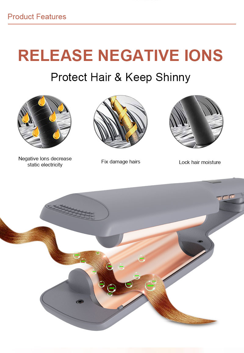 Beachy Waves Two Inch Barrel Curling Iron Dual Voltage 100-240V