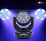 Support Dimmer Yes 19pcs Big Bee Eyes LED Moving Head Beam Light for DJ
