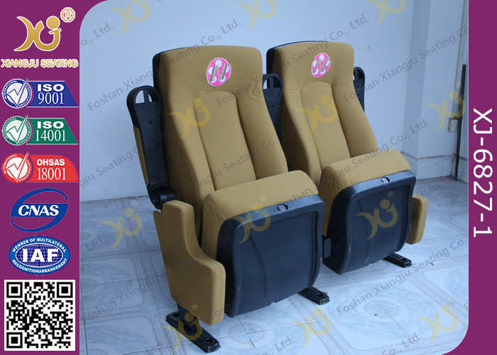 UK Standard PU Foam Movie Theaters Seats Anti Rusting Powder Coated Legs